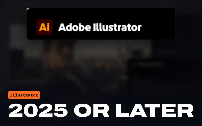 The About Illustrator window from the plugin page shoot, under the version the plugin needs: Illustrator 2025 or later.