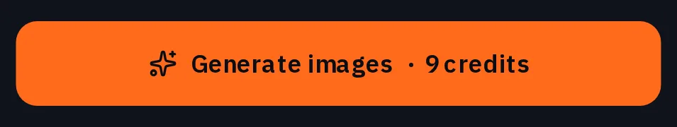 O botão Gerar imagens com o preço de uma imagem 4K